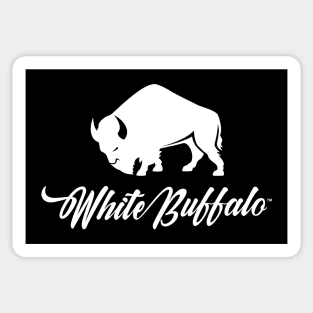 White Buffalo Script Sticker